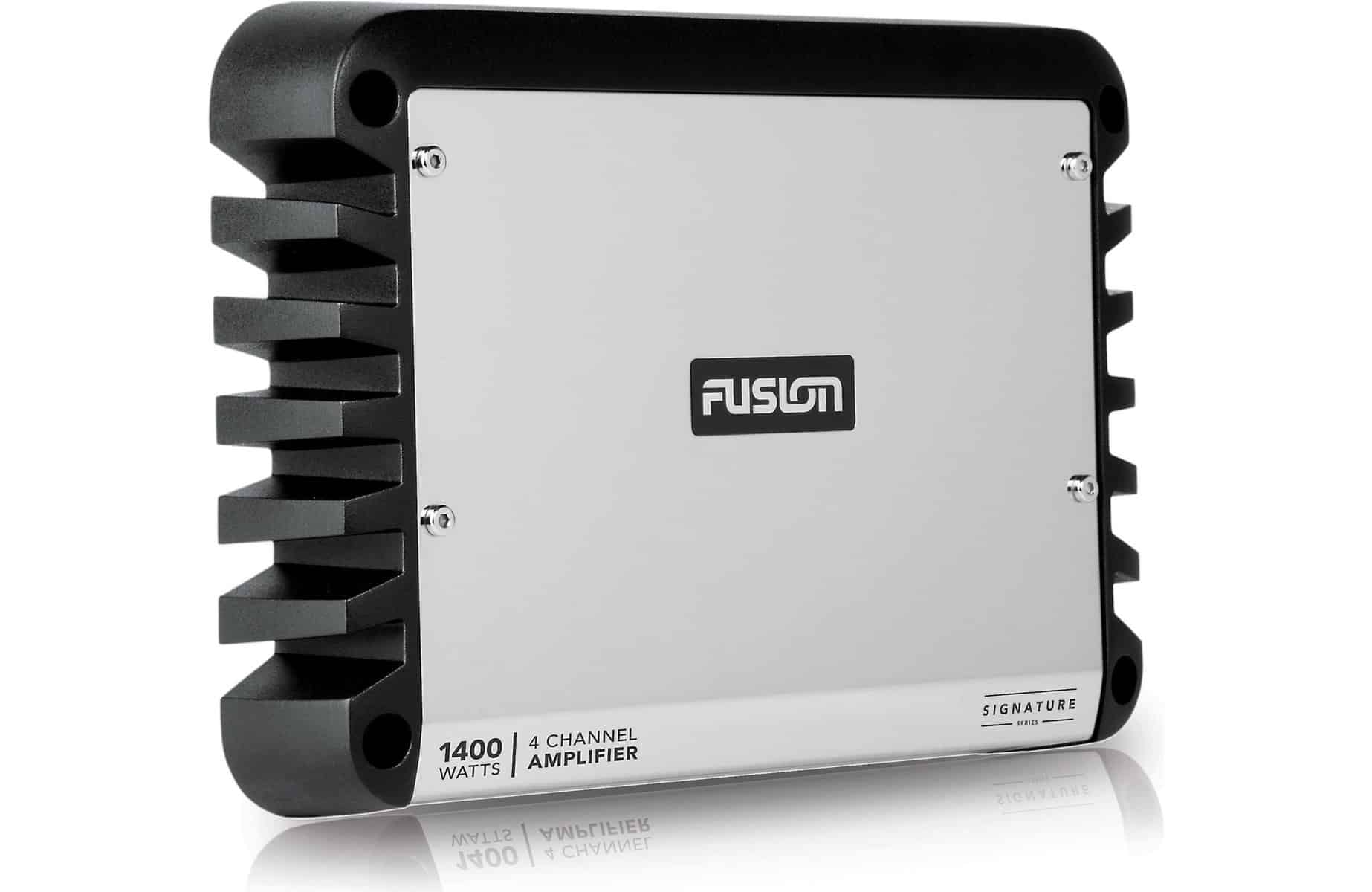 Picture of a Fusion marine audio amplifier