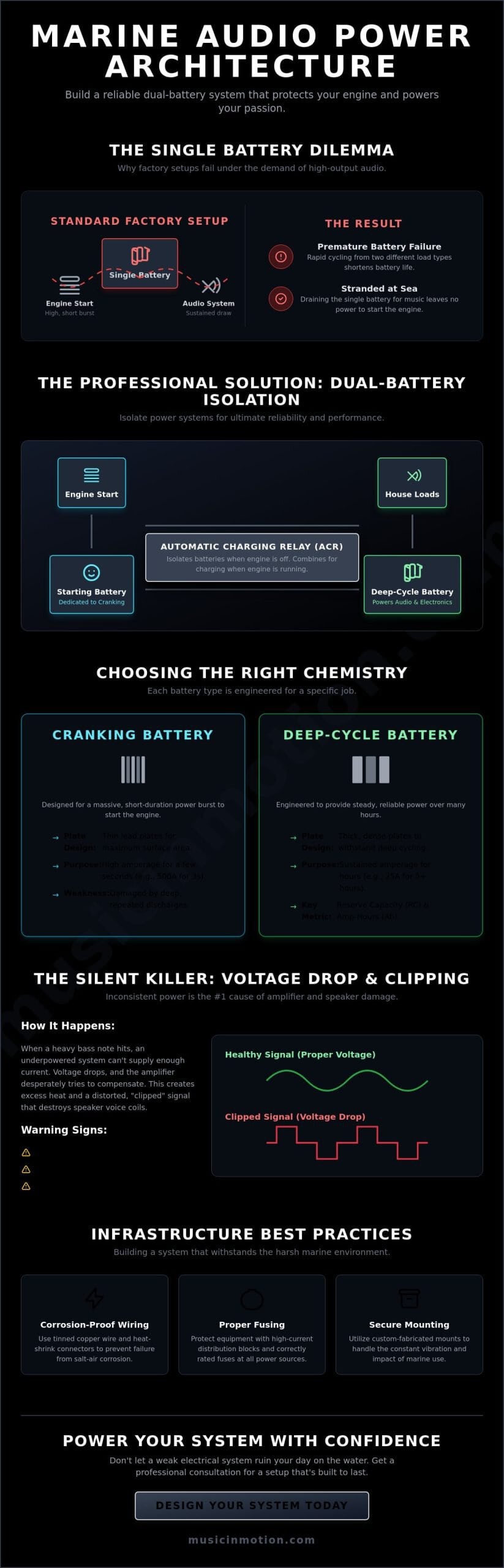 Marine Audio Battery Setup: The 2026 Reference Guide for Reliable Power