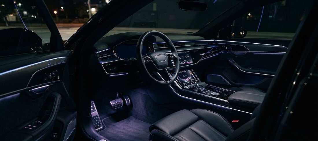 Custom Interior LED Lighting for Cars, Door to Dashboard