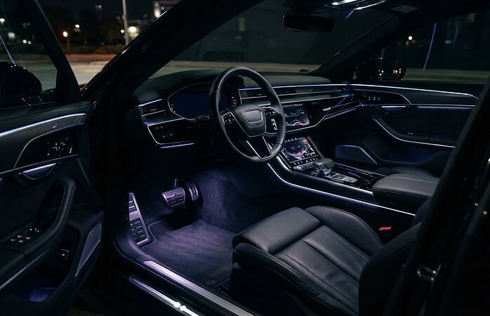 Custom Interior LED Lighting for Cars, Door to Dashboard
